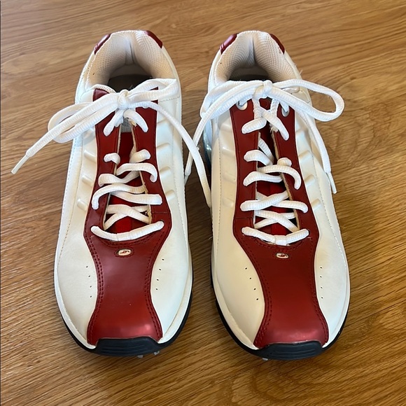 Dr. Scholl's Shoes - Dr Scholl’s Women’s Red and White Leather Golf Shoes with Golf Glove Size 8.5